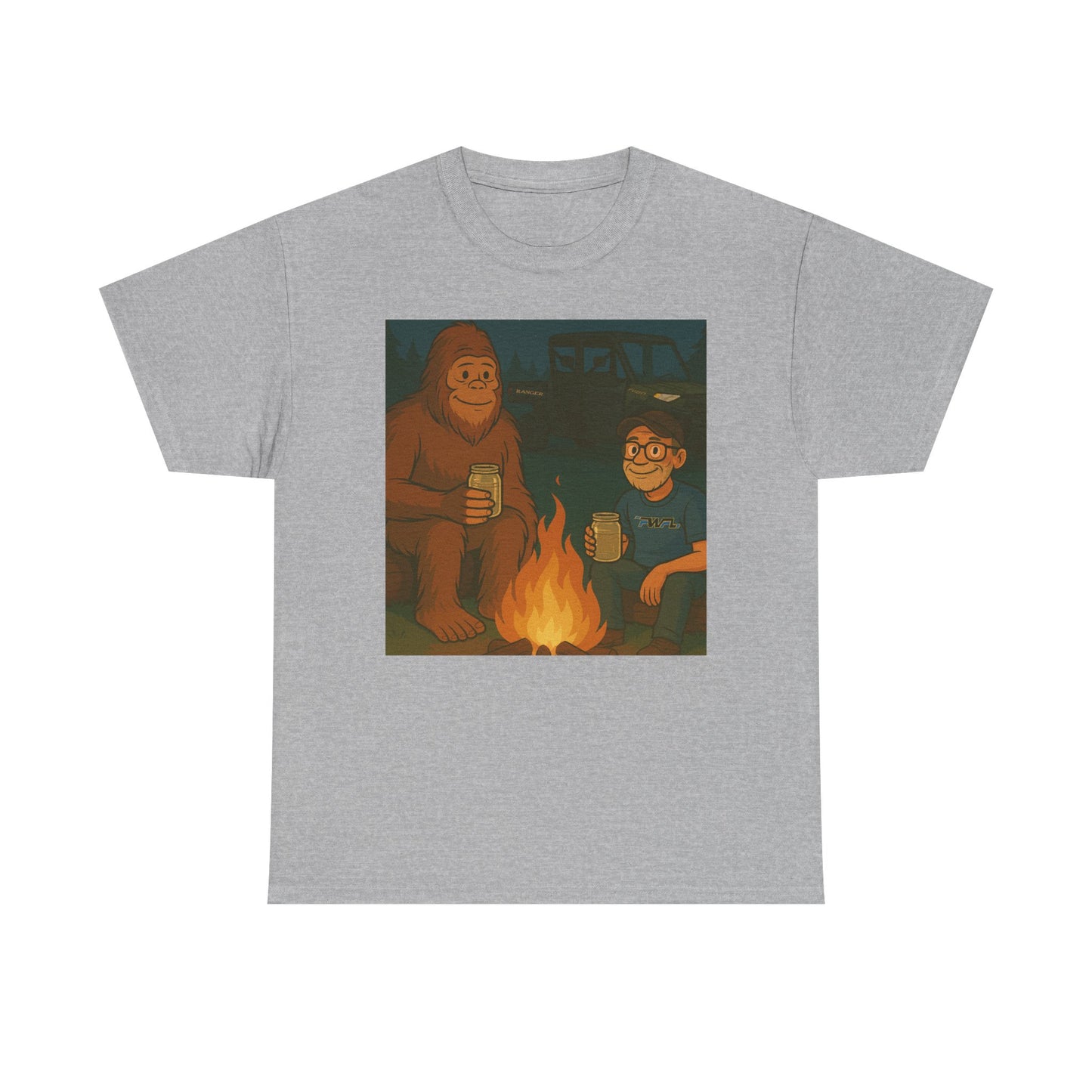Sasquatch Camp Fire - T-Shirt