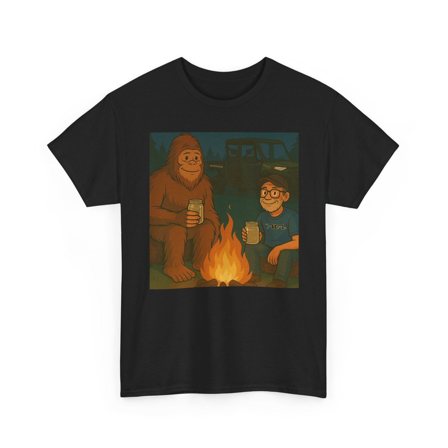 Sasquatch Camp Fire - T-Shirt