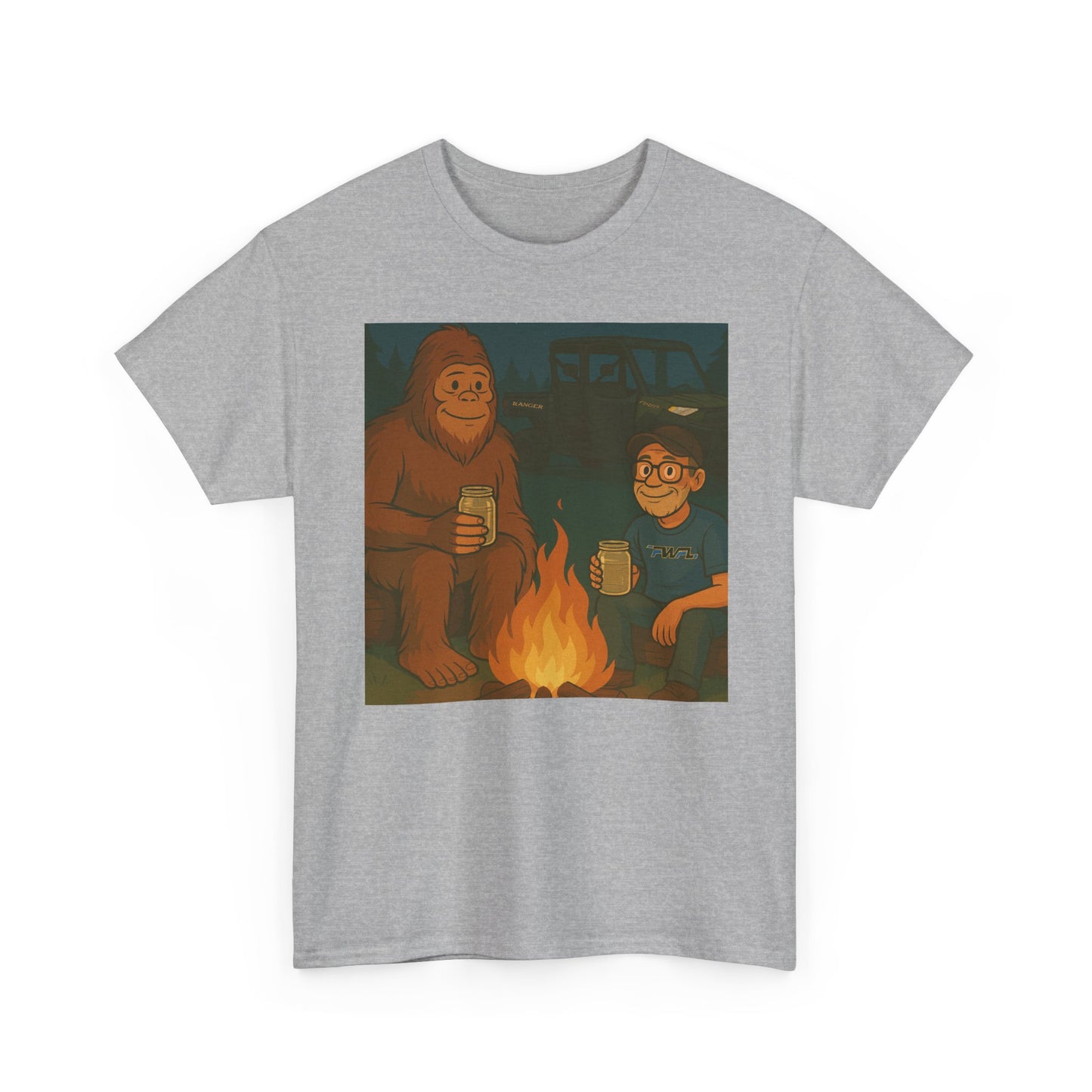 Sasquatch Camp Fire - T-Shirt