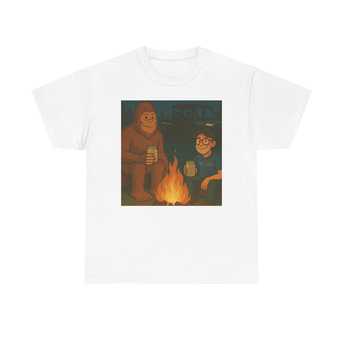 Sasquatch Camp Fire - T-Shirt