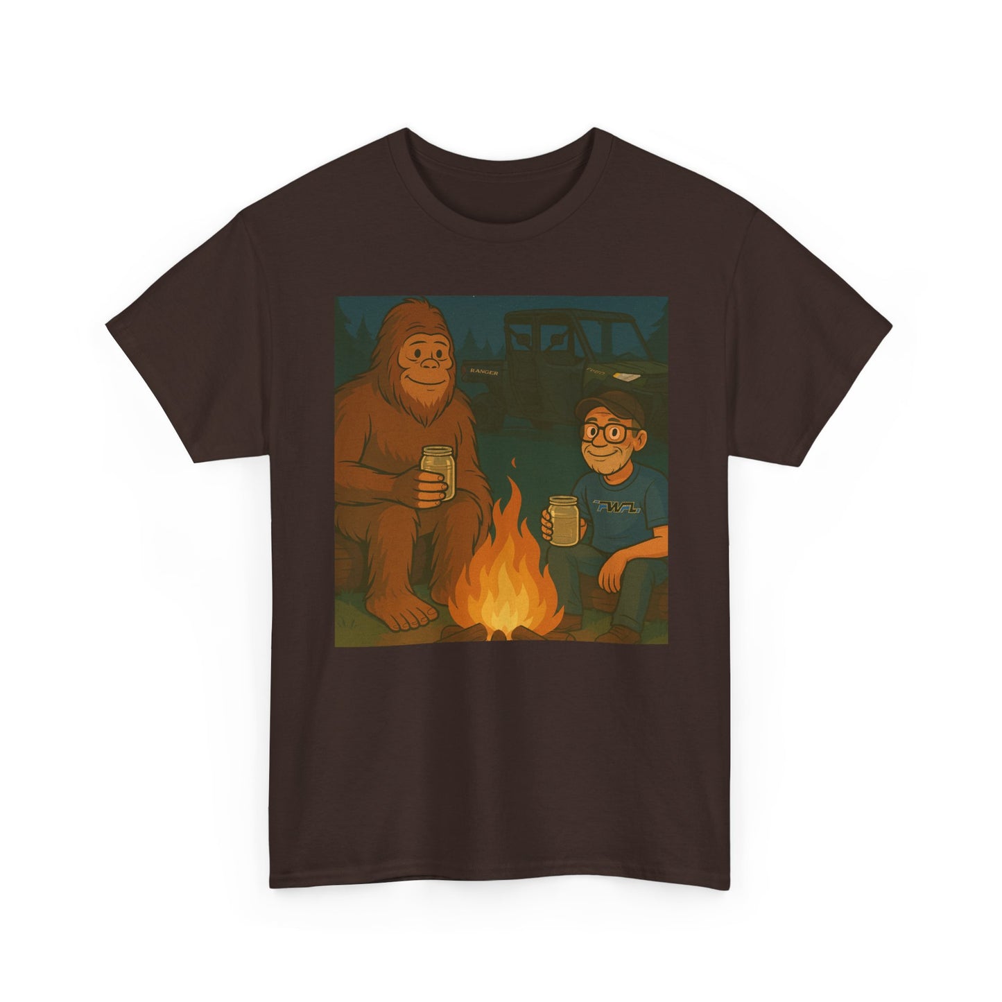 Sasquatch Camp Fire - T-Shirt
