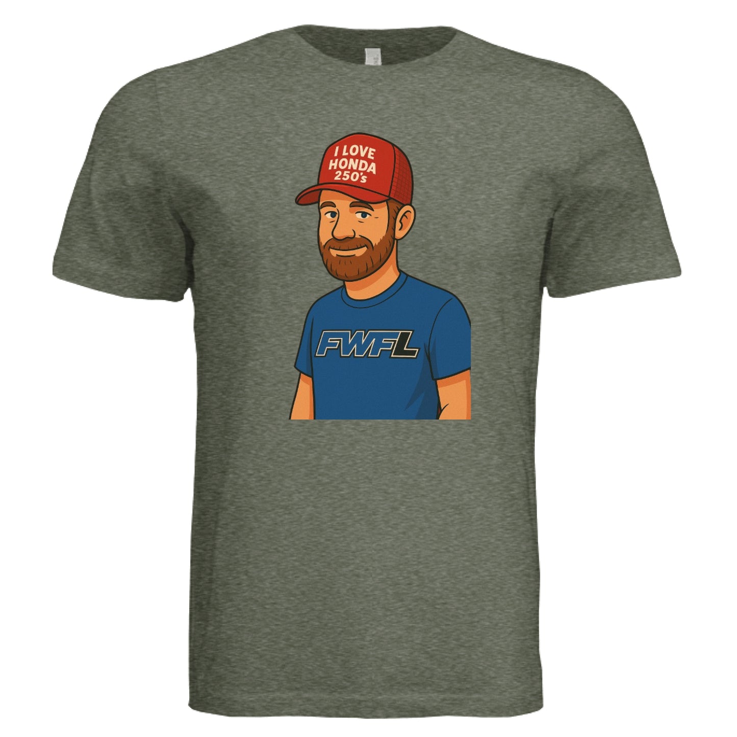 Military Green Triblend - FRONT