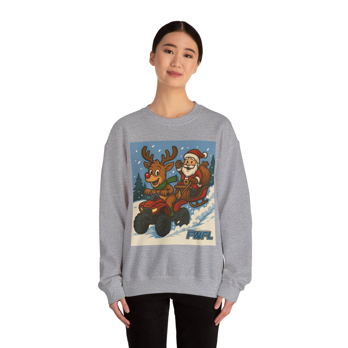 FWFL Christmas Reindeer ATV Sweatshirt