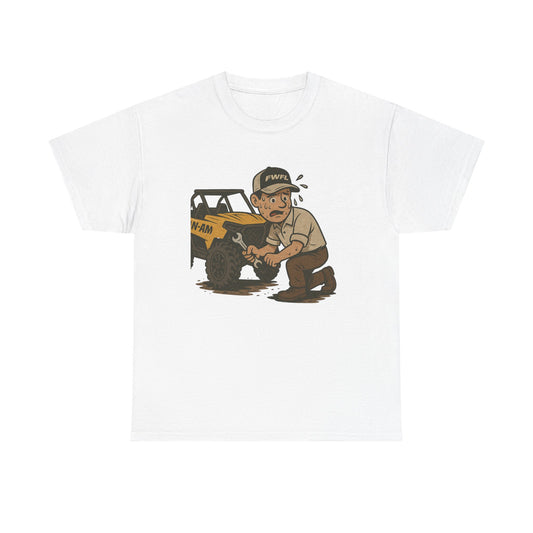 Guy Working Hard - T - Shirt