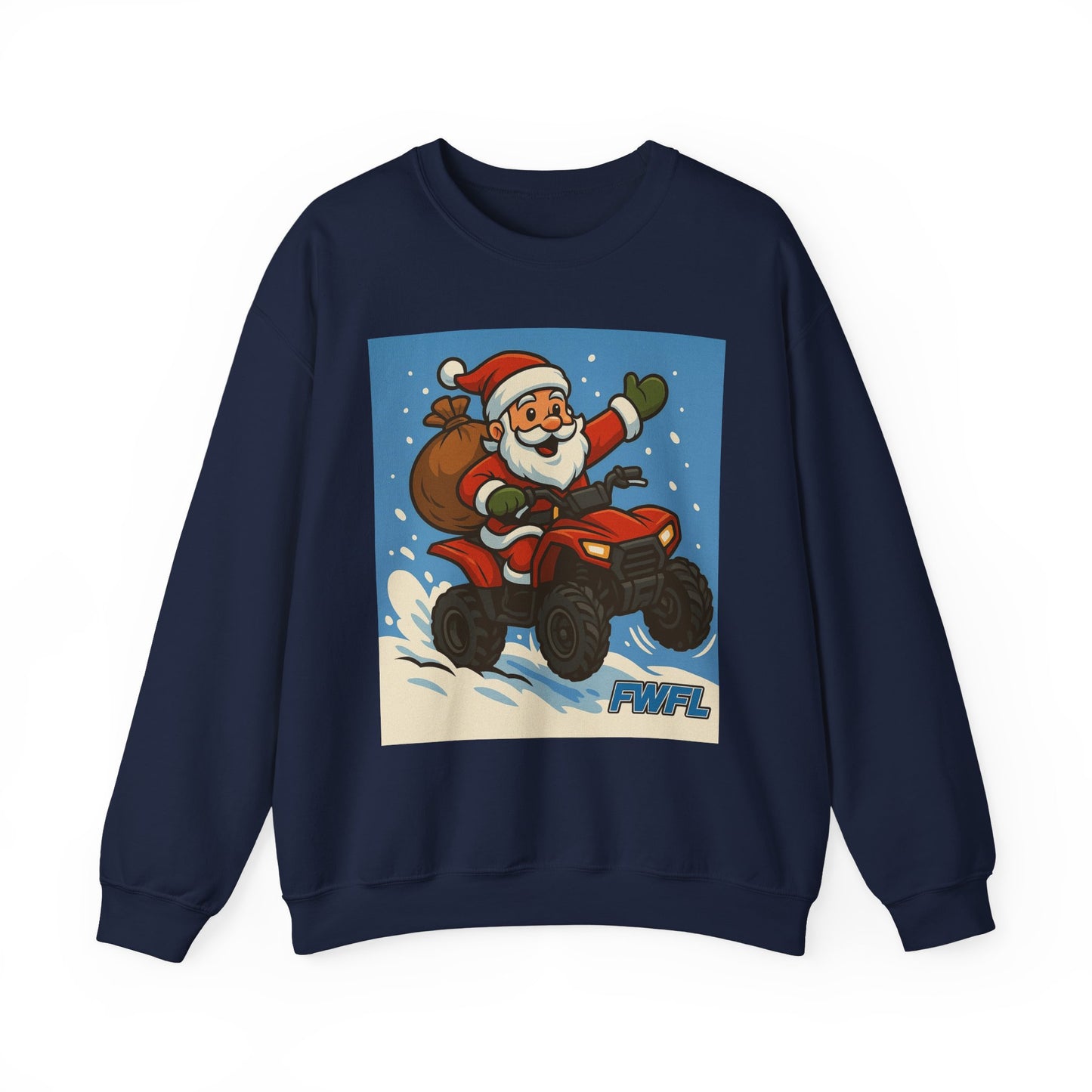 FWFL - Santa on ATV Crewneck Sweatshirt