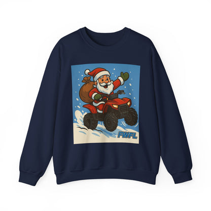 FWFL - Santa on ATV Crewneck Sweatshirt