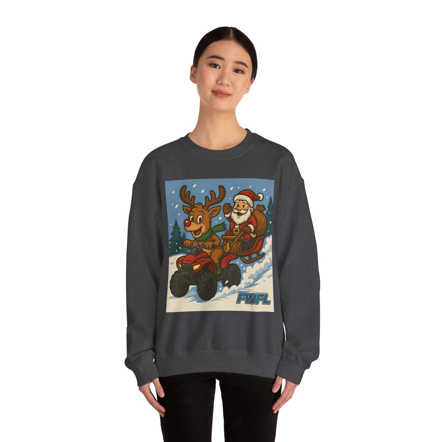 FWFL Christmas Reindeer ATV Sweatshirt