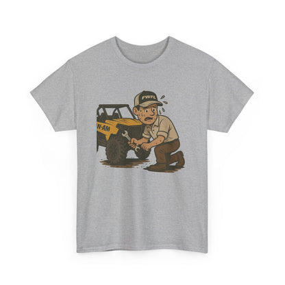 Guy Working Hard - T - Shirt