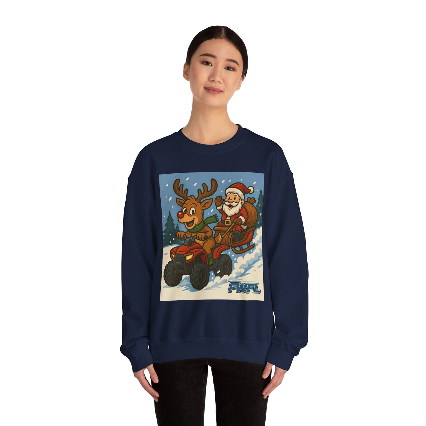 FWFL Christmas Reindeer ATV Sweatshirt