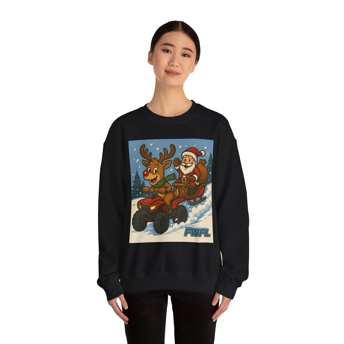 FWFL Christmas Reindeer ATV Sweatshirt
