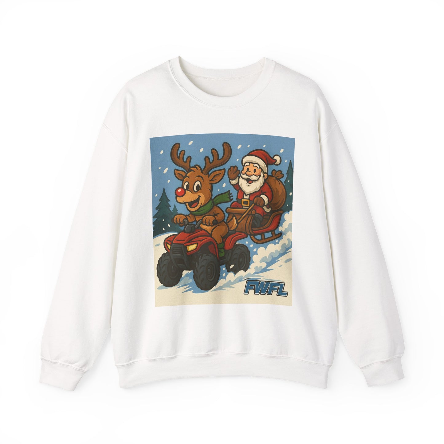 FWFL Christmas Reindeer ATV Sweatshirt