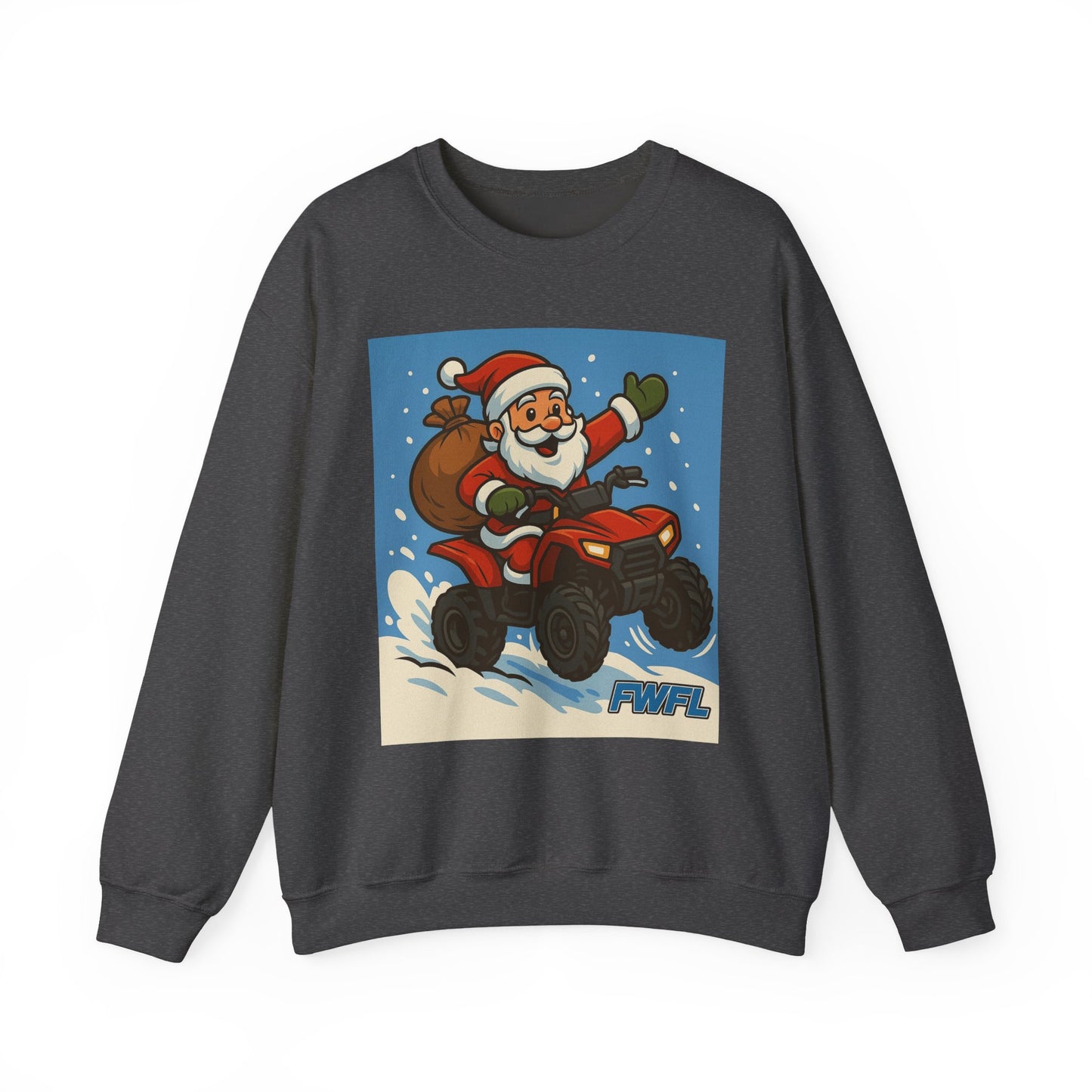 FWFL - Santa on ATV Crewneck Sweatshirt