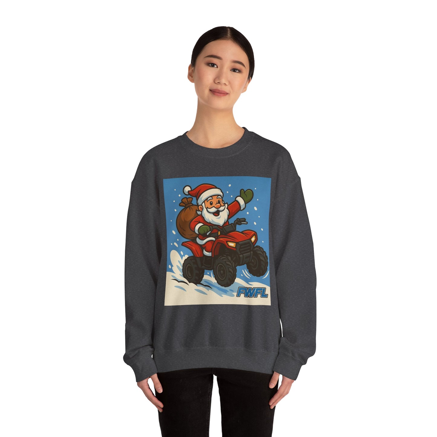 FWFL - Santa on ATV Crewneck Sweatshirt