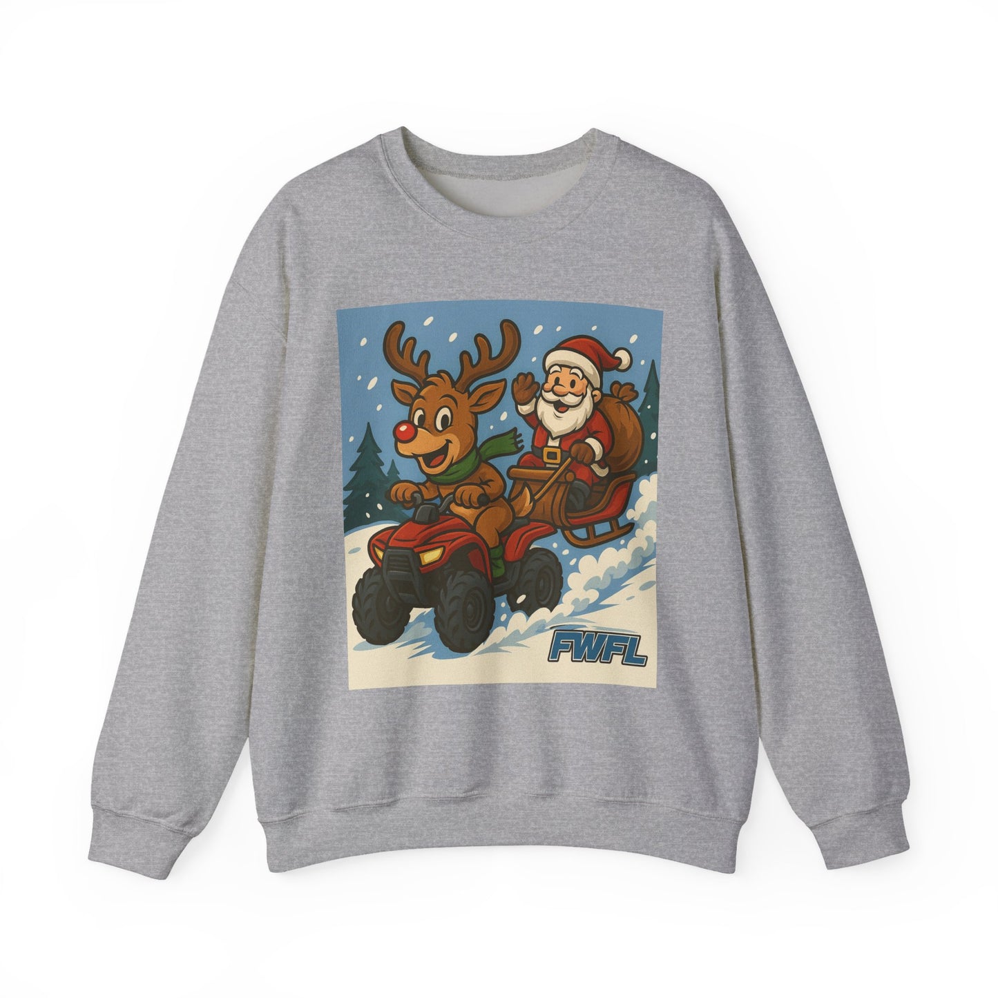FWFL Christmas Reindeer ATV Sweatshirt