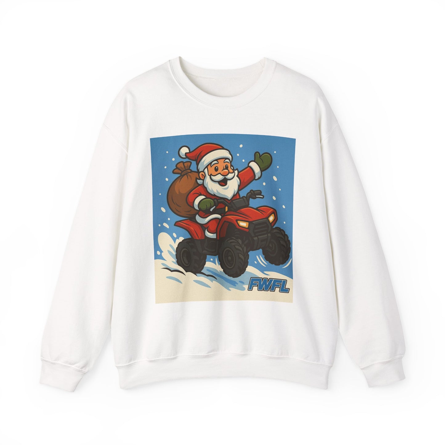 FWFL - Santa on ATV Crewneck Sweatshirt