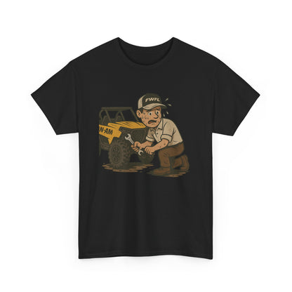 Guy Working Hard - T - Shirt