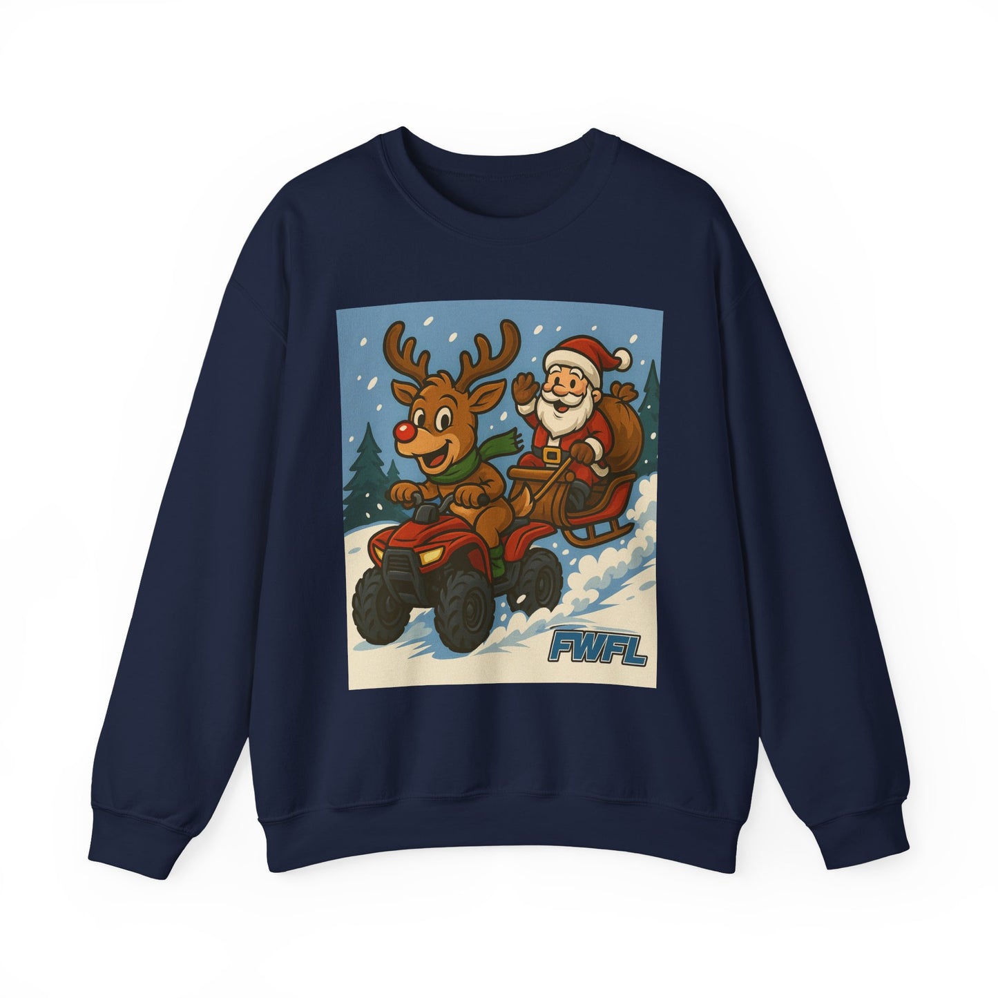 FWFL Christmas Reindeer ATV Sweatshirt