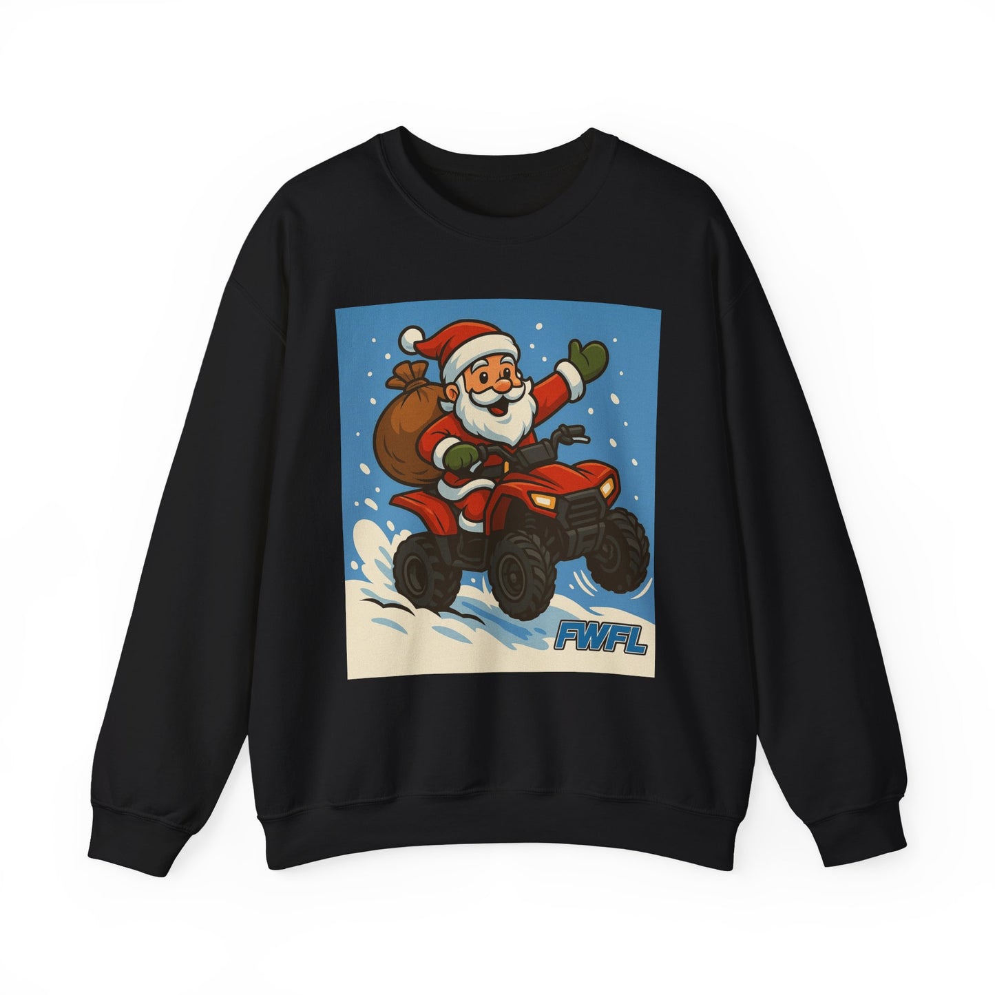 FWFL - Santa on ATV Crewneck Sweatshirt